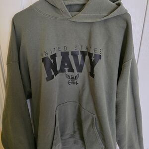 Navy Green Men's Sweater